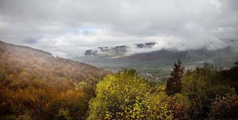 Jesień w Hiszpanii - Selva de Irati (Nawarra)