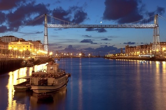 Puente de Vizcaya - most Biskajski niedaleko Bilbao