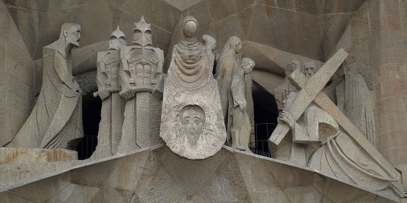 Sagrada Familia - Fasada Pasji - ornamentyka