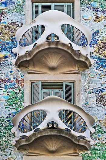 Barcelona - balkony w Casa Batlló