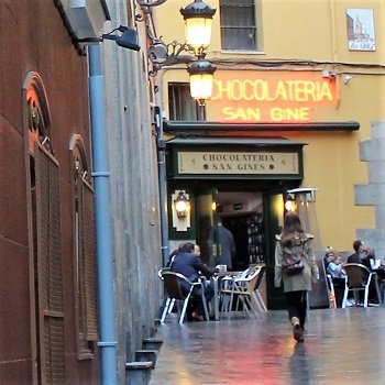 Chocolateria San Gines - churros i Madryt