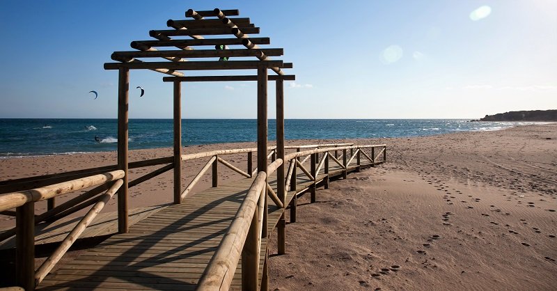 Plaża w Los Caños de Meca (Costa de la Luz, Hiszpania)